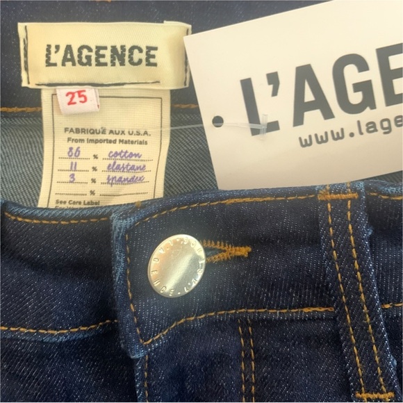 NEW L’agence Margot High Rise 25 Dark Wash Skinny - Picture 10 of 12